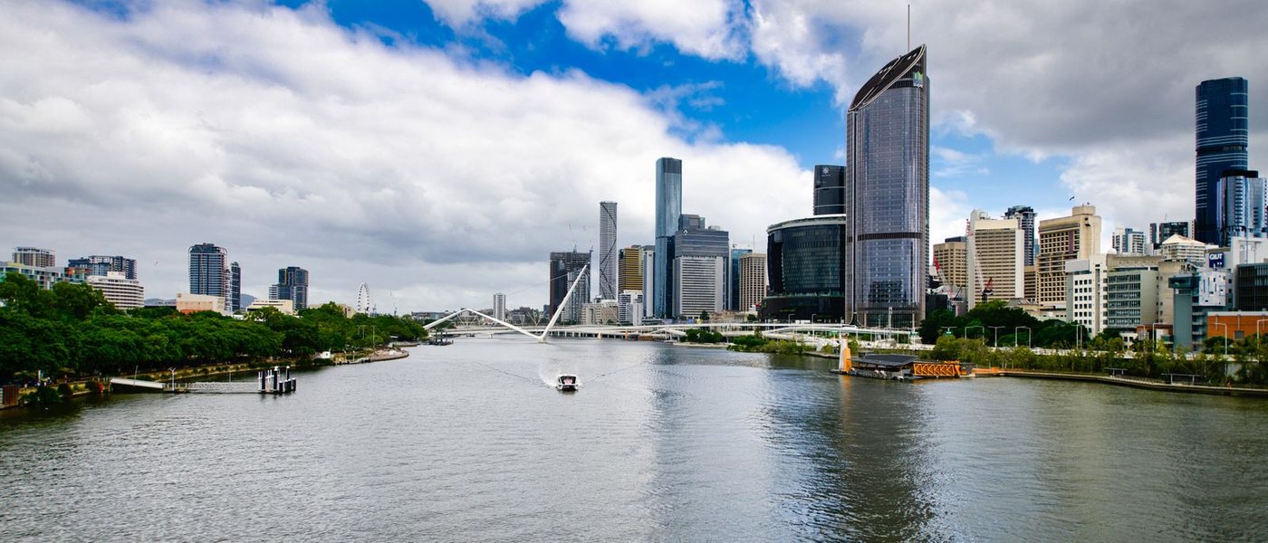 Sông Brisbane và đường chân trời trung tâm